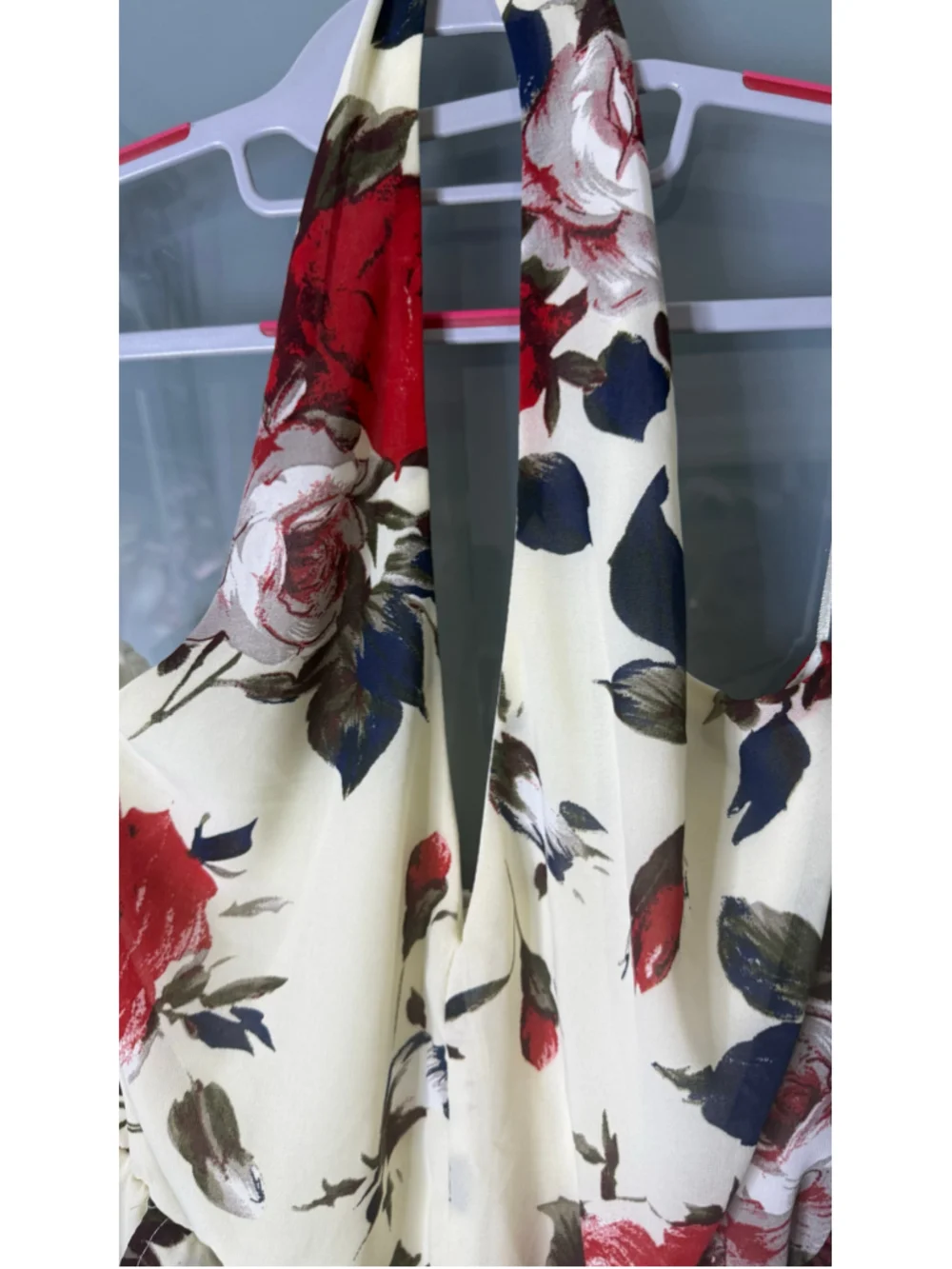 Cecico Floral Romper Size M Beige Red